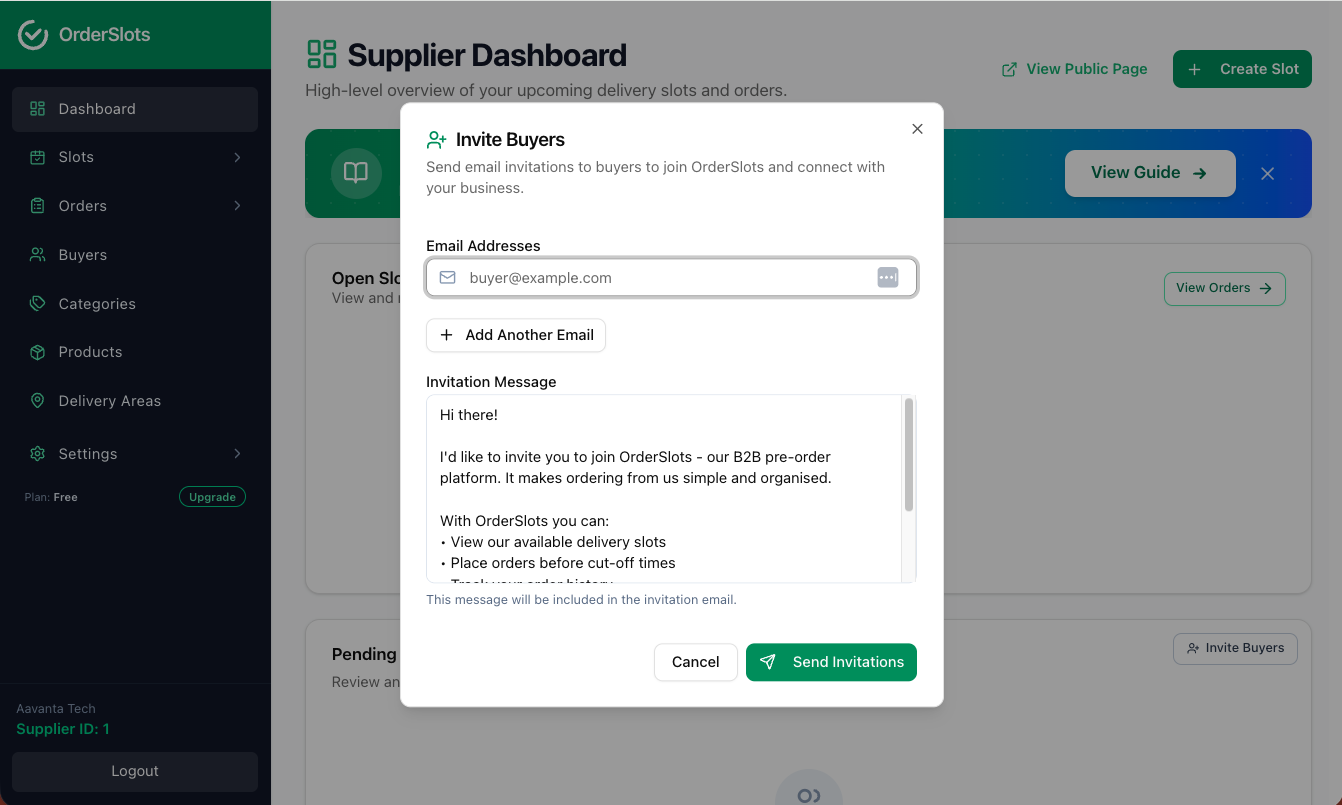 Connect with Buyers screenshot